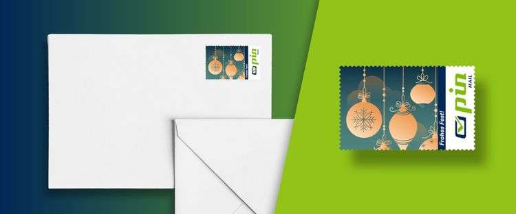 Weihnachtsbriefmarke PIN AG