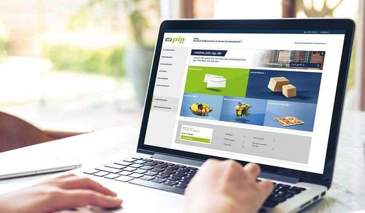 Laptop zeigt neues Kundenportal+