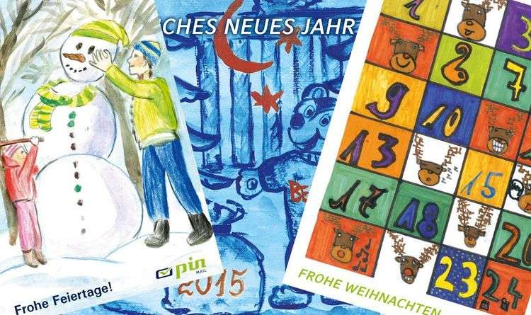 Gemalte Bilder aus PIN macht Schule Malwettbewerb 2014