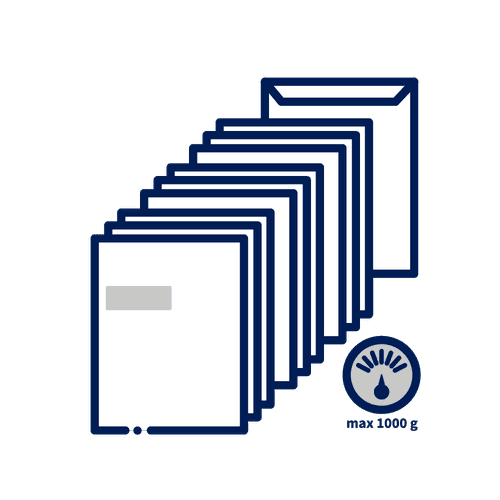 Werbepost Groß bis 1.000 g