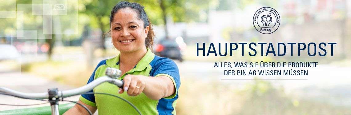 Frau mit Fahrrad für attraktives Preismodell zeigt günstige Preise bundesweit