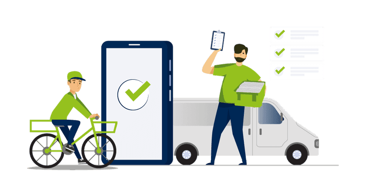 Briefversand durch PIN Zusteller:innen