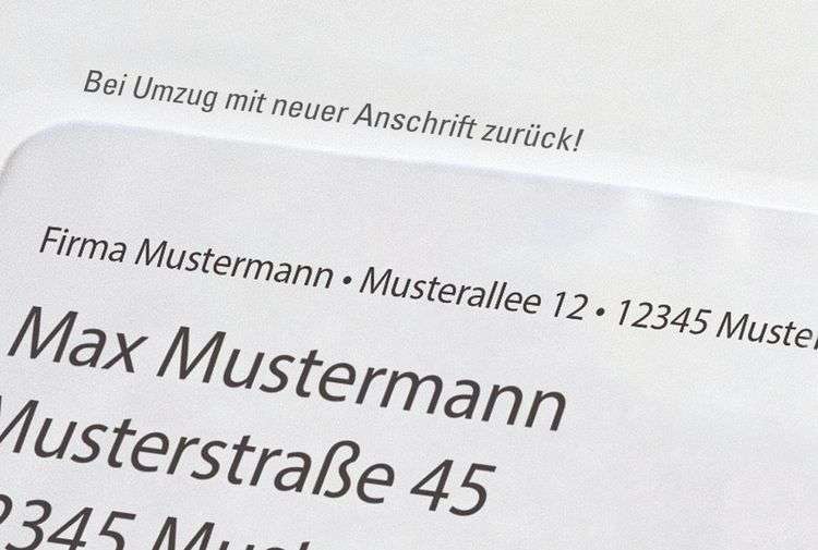 neue Anschrift