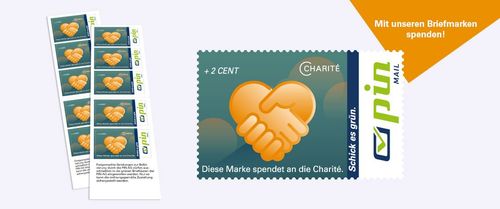 Charité Spendenbriefmarke der PIN AG