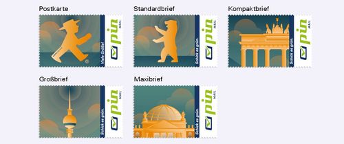 Die Briefmarken der PIN AG